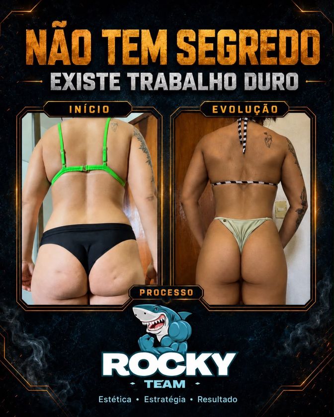 Não tem segredo, existe trabalho duro: evolução de glúteos e posterior, do início à evolução