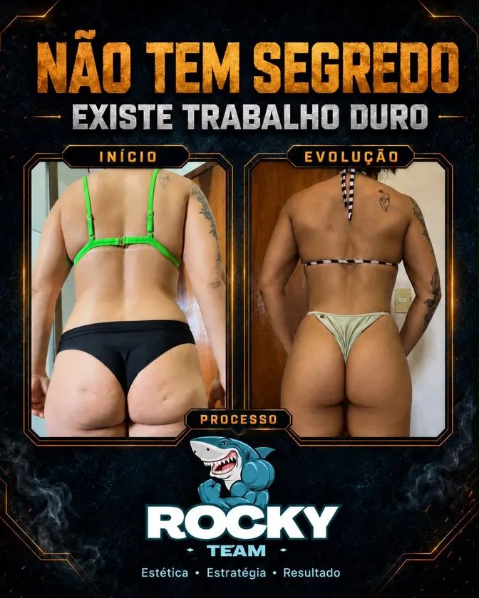 Não tem segredo, existe trabalho duro: evolução de glúteos e posterior, do início à evolução