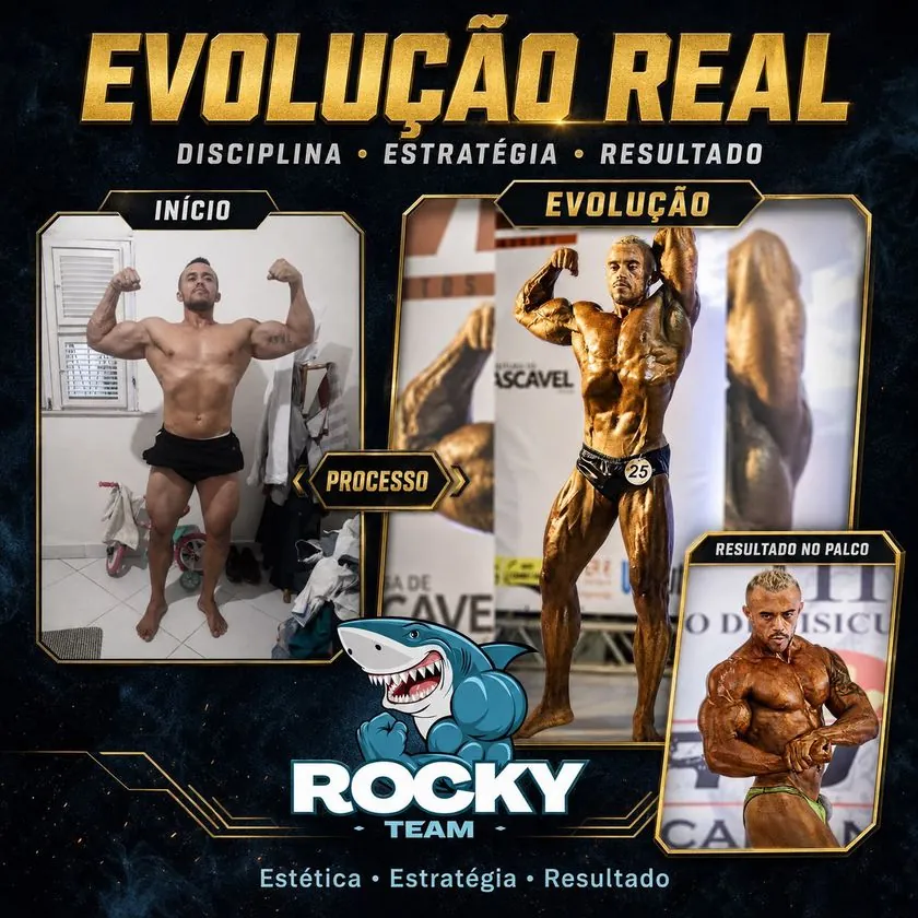 Evolução real: do quarto de casa ao palco de fisiculturismo