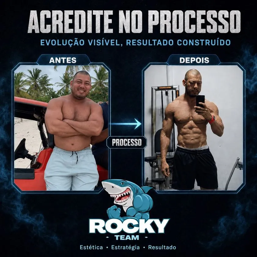 Acredite no processo: antes na praia e depois definido na academia